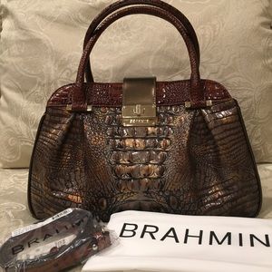 Brahmin Laura Satchel Fall Tortoise Durham